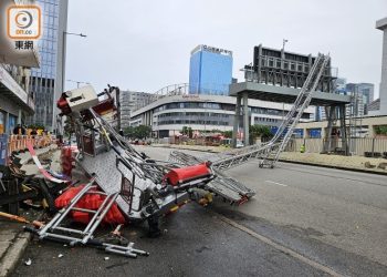 Wypadek drabiny Rosenbauera w Chinach [WIDEO]