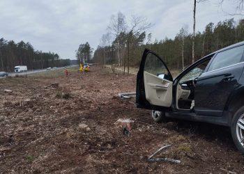 Wypadek na S10. Wezwano śmigłowiec LPR