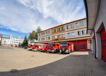 Kierownictwo Podlaskiej KW PSP w komplecie. Jeszcze jako p.o