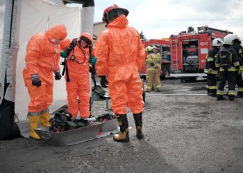 Ćwiczenia z ratownictwa chemicznego w Ostrowcu Świętokrzyskim