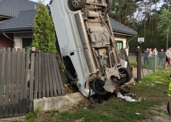 Wypadek pod Legionowem. Bus zatrzymał się w pionie