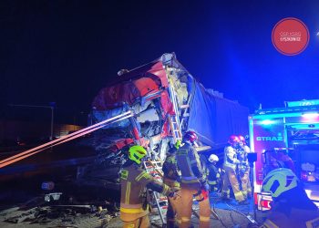 Zderzenie ciężarówek na A2 pod Łowiczem