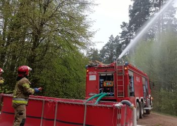 Ćwiczyli na wypadek pożaru Puszczy Knyszyńskiej