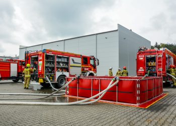 Strażacy ćwiczyli pod Łomżą