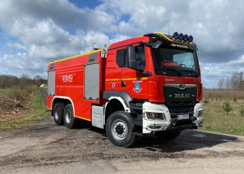 Nowy MAN zaparkował w remizie OSP Rydzewo