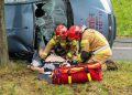 Wypadek podczas wyścigu. Ćwiczenia służb w Mysłowicach [FOTO]