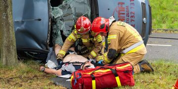 Wypadek podczas wyścigu. Ćwiczenia służb w Mysłowicach [FOTO]