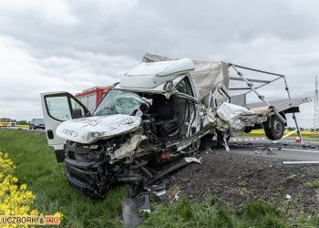 Dwie osoby ranne w wypadku na obwodnicy Kluczborka
