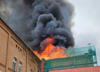 Gorzów Wielkopolski. Pali się budynek Akademii