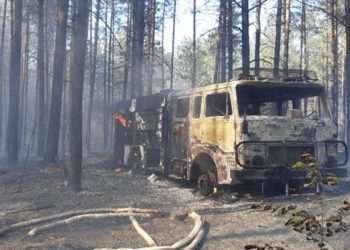 Podlaskie. Podczas akcji spłonął wóz strażacki