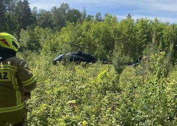 Awaryjne lądowanie śmigłowca. Wezwano wojsko i LPR