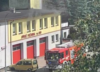 Pożar w remizie jednostki OSP w Łasinie