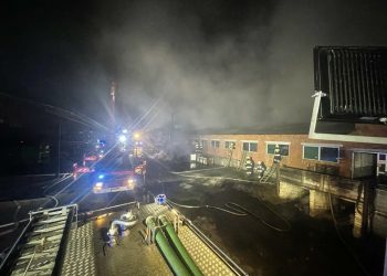 Pożar chlewni pod Piotrkowem Trybunalskim. Zginęły zwierzęta
