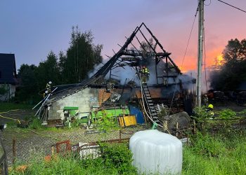 Pożar budynku gospodarczego w Zakopanem