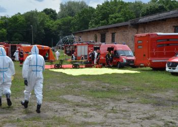 Ćwiczenia modułu CBRN ‘WARSZAWA’ na poligonie Akademii Pożarniczej