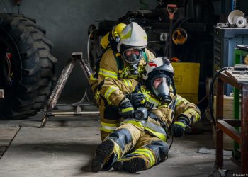 Ćwiczenia strażaków z gminy Śniadowo