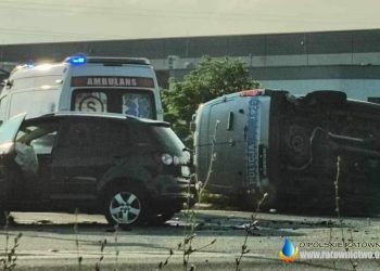 Zderzenie z radiowozem na obwodnicy Opola
