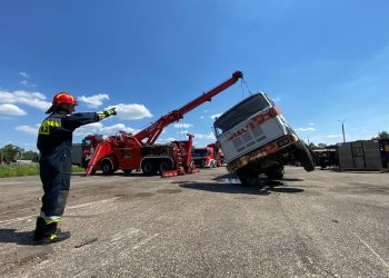 Strażackie ćwiczenia pk. ‘KATASTROFA 2024’ na poligonie APoż