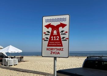 Korytarz życia na plaży. Inicjatywa OSP Jantar