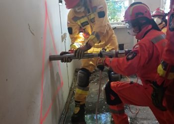 Grupy specjalistyczne ćwiczyły w budynku PKP