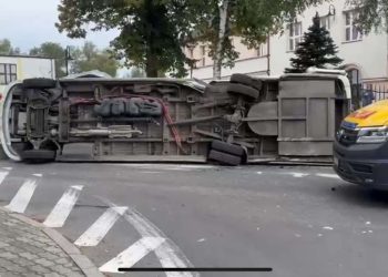 Wypadek na skrzyżowaniu w Lubrańcu. Wielu rannych