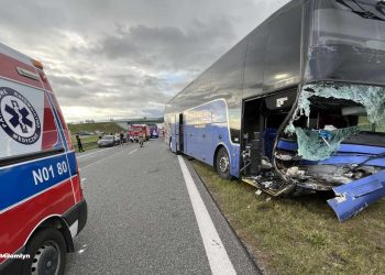 Poważny wypadek na drodze S7 w powiecie ostródzkim