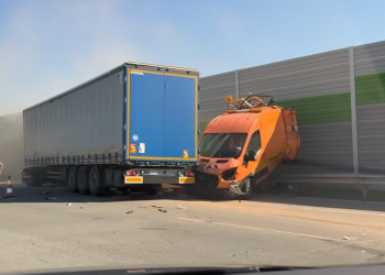 Wypadek na A1 w kierunku Łodzi