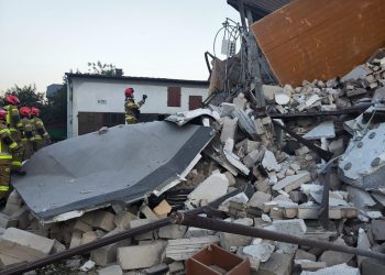 Wybuch w budynku. Strażacy podsumowali akcję w Augustowie