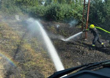 Wielkopolskie. Pożar nasypu kolejowego
