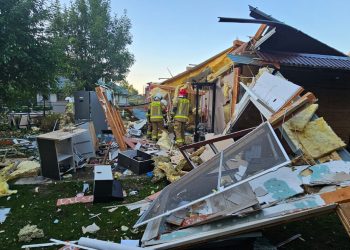 Wola Mikorska. Wybuch gazu w budynku