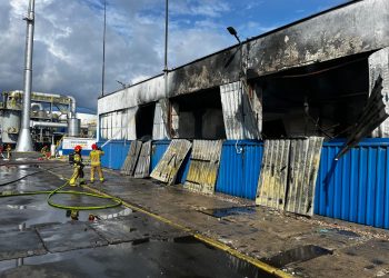 Gdańsk. Pożar hali w Port Service