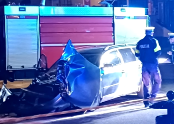 Wypadek z udziałem wozu OSP w Nowej Soli [WIDEO]
