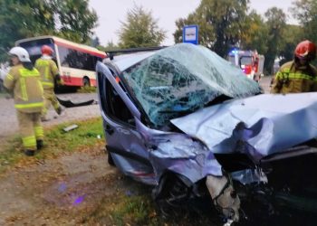 Wypadek w Wilkowicach. Jedna osoba ciężko ranna