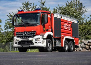Arocs w służbie Zakładowej Straży Pożarnej Michelin Polska