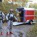 Strażackie ćwiczenia na terenie po toruńskim zakładzie Elana