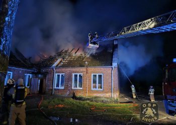 Tragiczny pożar pod Płockiem. Nie żyją dwie osoby
