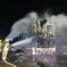 Pożar ogromnego dźwigu na autostradzie A1