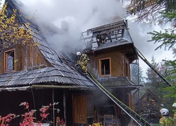 Pożar budynku mieszkalnego w Kościelisku