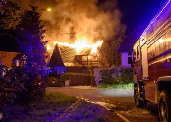 Pożar budynku mieszkalnego w Siemiatyczach  