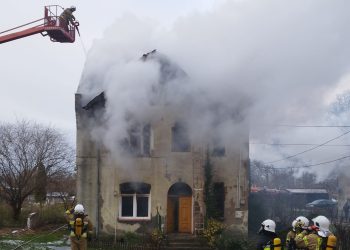 Pożar budynku mieszkalnego w Jezioranach