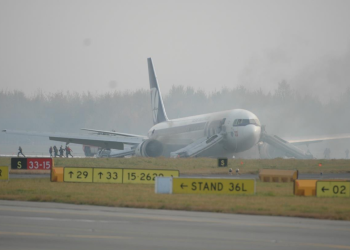 Lądowanie bez podwozia na Okęciu. To już 13 lat