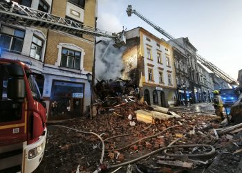 Katastrofa budowlana w Cieszynie. Dwie osoby zaginione