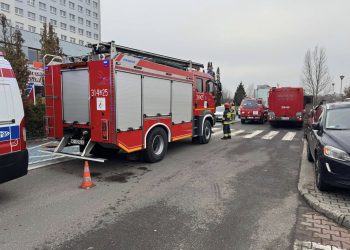 Akcja strażaków w Narodowym Instytucie Onkologii