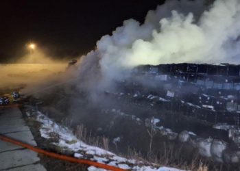 Pożar składowiska odpadów pod Radomskiem