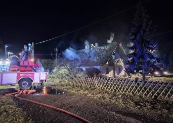 Pożar budynku mieszkalnego w Wapnicy