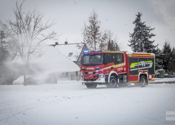 Nowa Scania zaparkowała w garażu OSP Opalenica