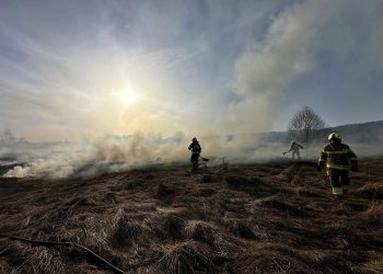 Ponad tysiąc pożarów traw jednego dnia