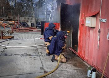 Szkolenie z pożarów wewnętrznych w Nisku