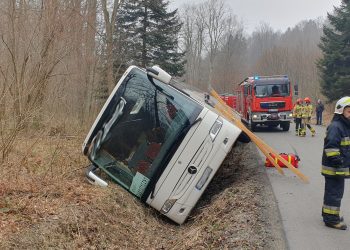 Wypadek autokaru na Podkarpaciu
