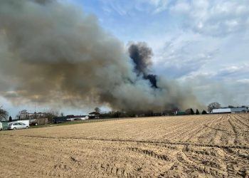 Pożar w Biebrzańskim Parku Narodowym. Trwa akcja gaśnicza